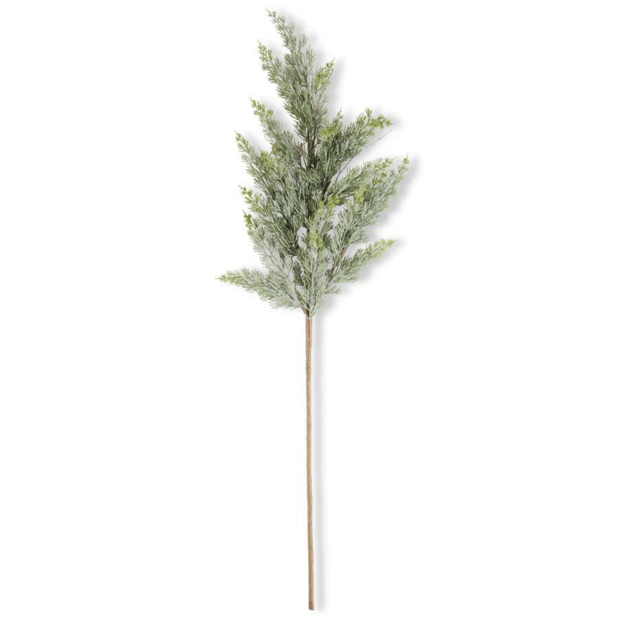 42 Inch Powdered Real Touch Cedar Branch