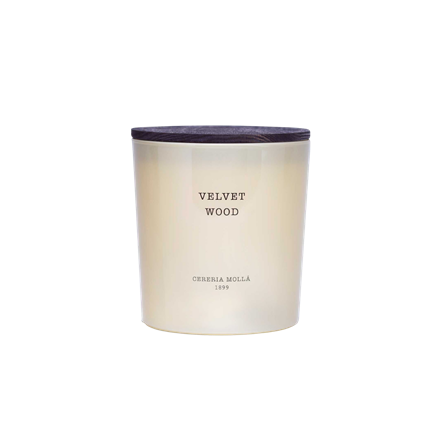 Velvet Wood Ivory Candle 3 Wick-21oz