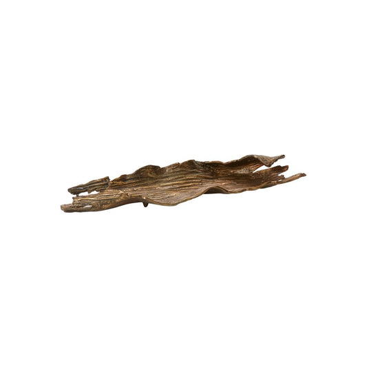 22" Golden Cedar Metal Tray