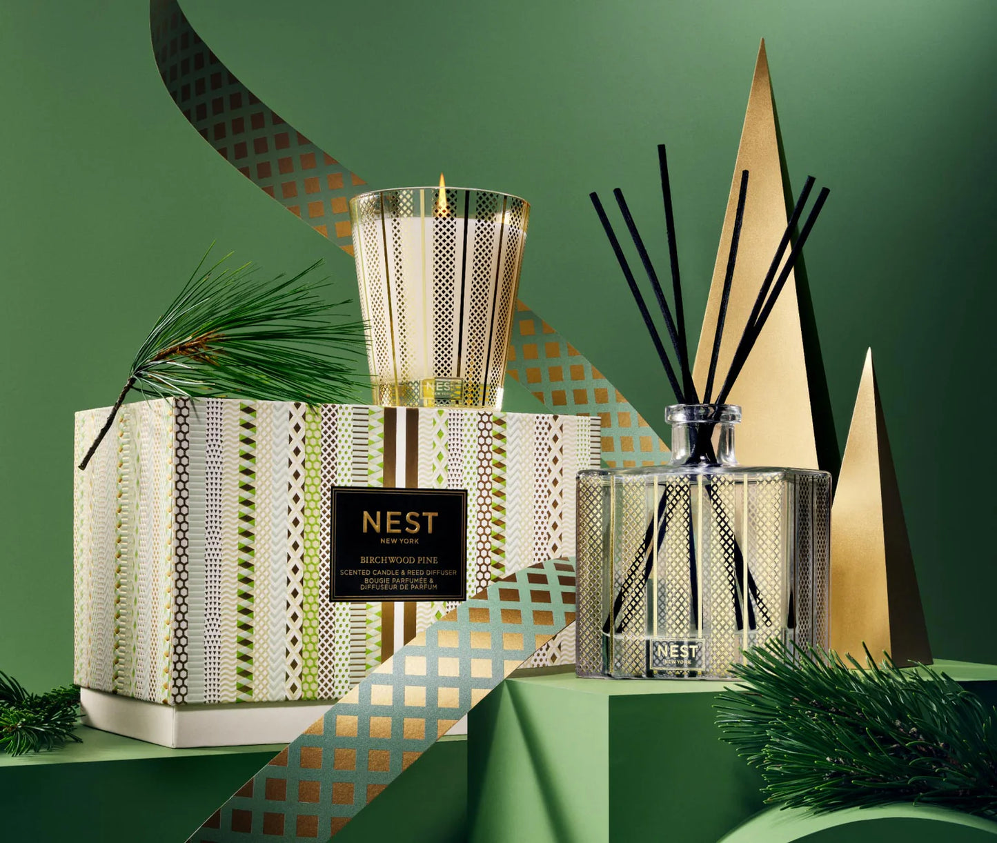 Birchwood Pine Classic Candle & Diffuser Set