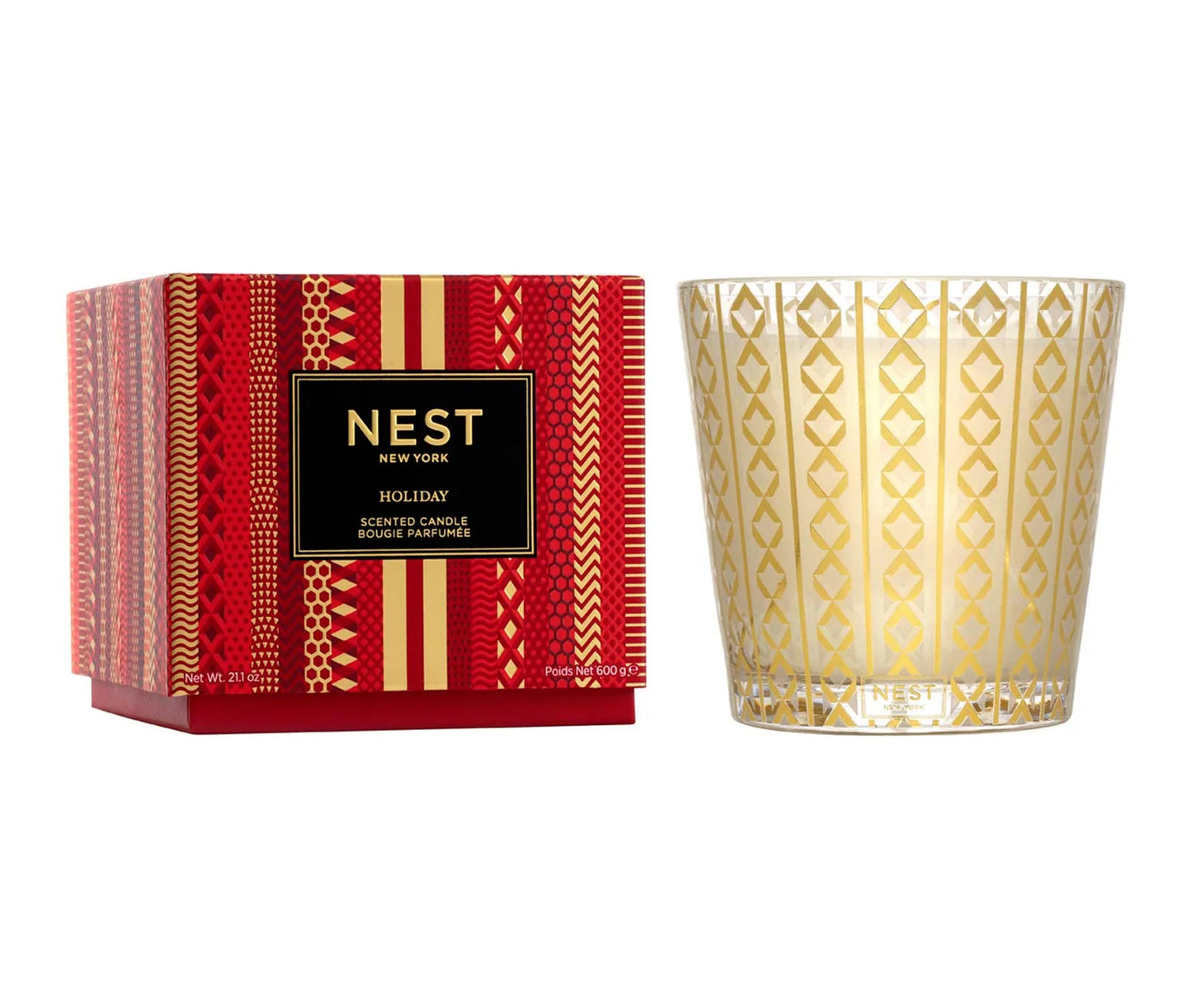Holiday Decorative 3-Wick Candle