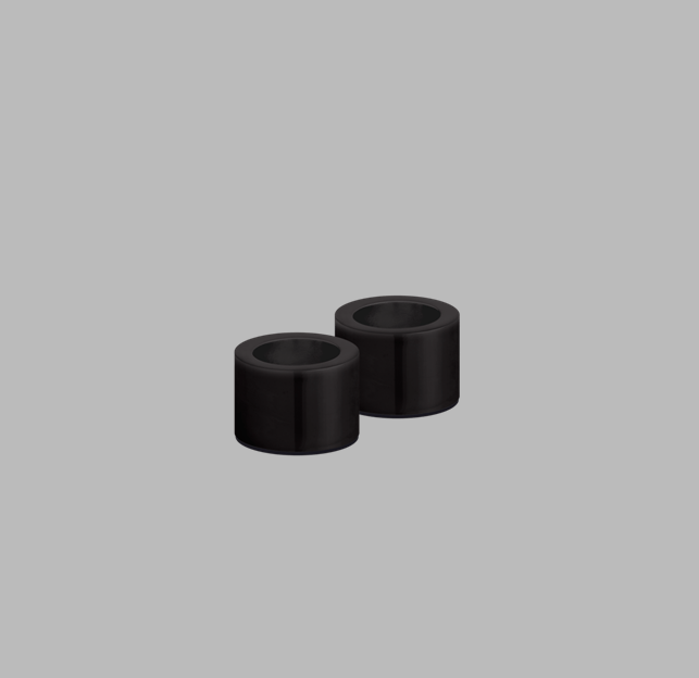 Matte Black Taper Candleholder - 2 Pack