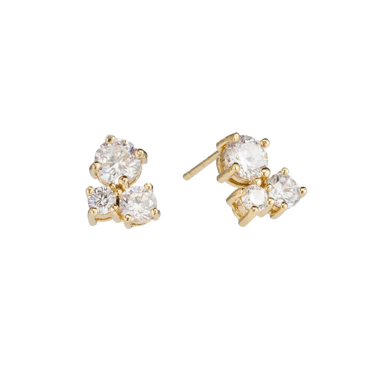 Petite Crystal Post Earings