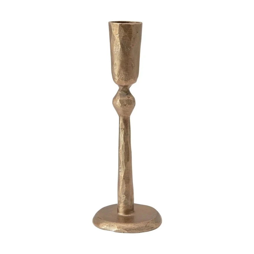 7" Hand-Forged Metal Taper Holder with Antique Finish