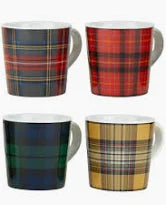 Tartan Collection Stoneware Mugs