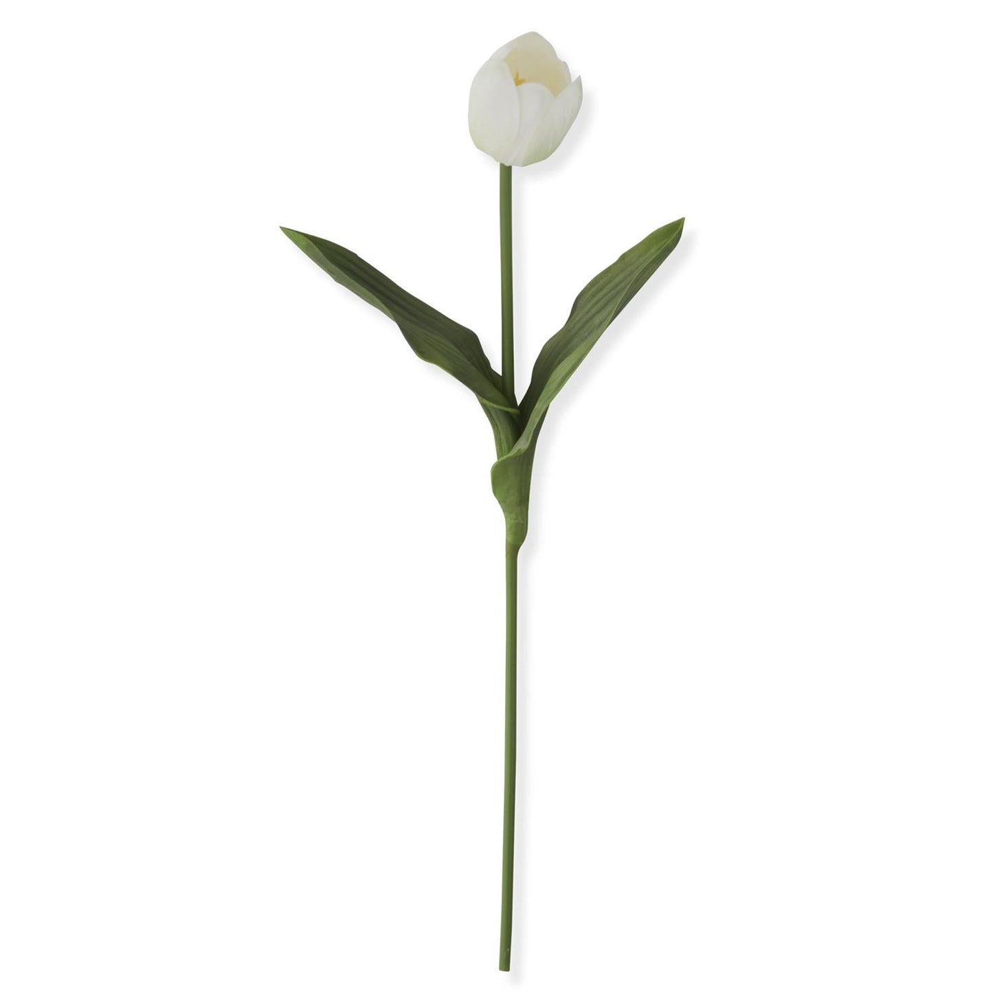 18.5" White Real Touch Tulip