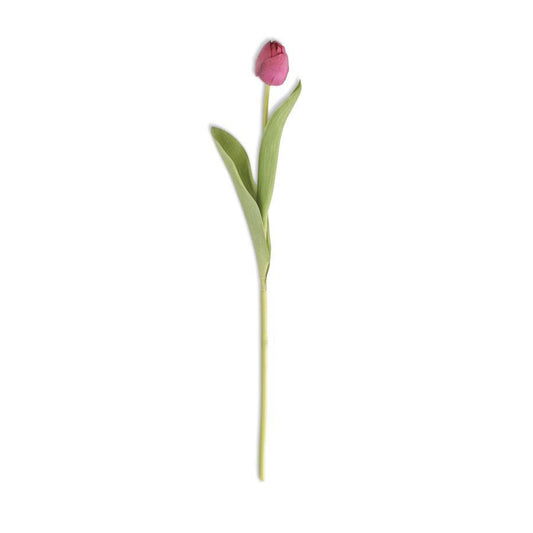 26.75" Fuchsia Silk W/Real Touch Single Stem