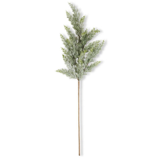 42 Inch Powdered Real Touch Cedar Branch
