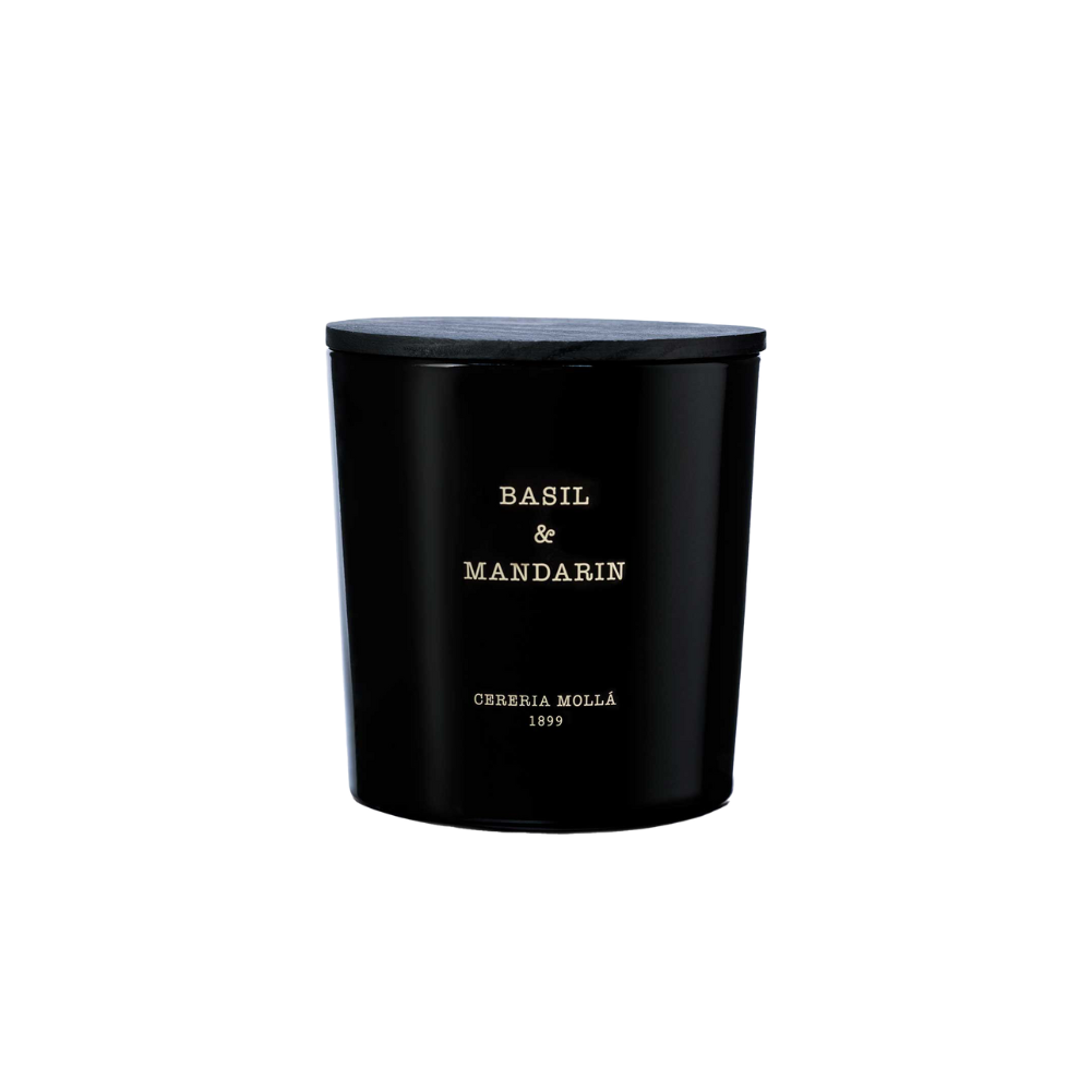 Basil & mandrin Candle 21 oz-black