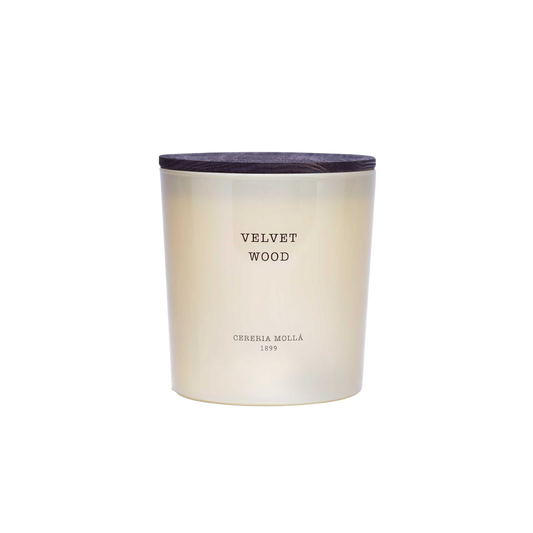Velvet Wood Ivory Candle 3 Wick-21oz