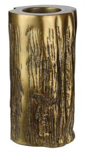 6.25"H ALUMINUM TEALIGHT HOLDER ANTIQUE GOLD
