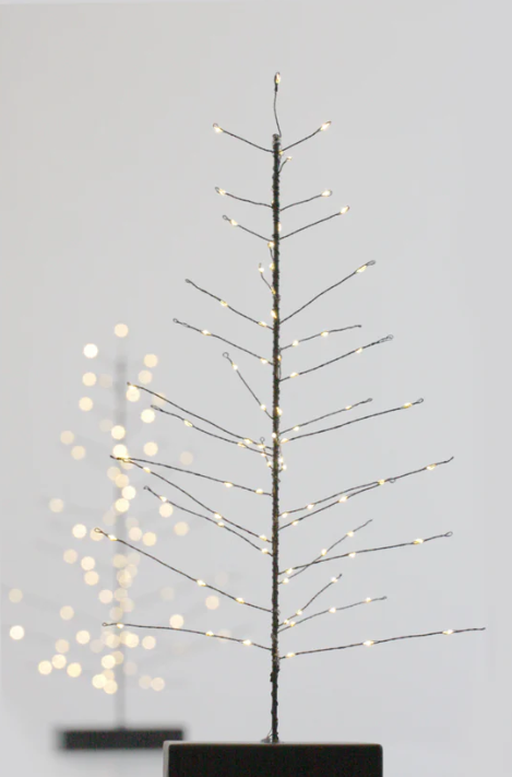 Festive Lighted Tree - Black