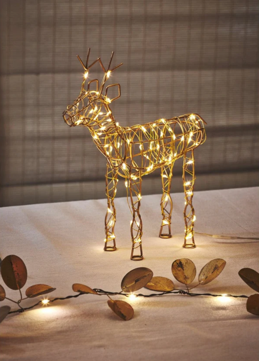 Gold Wire Reindeer - Large