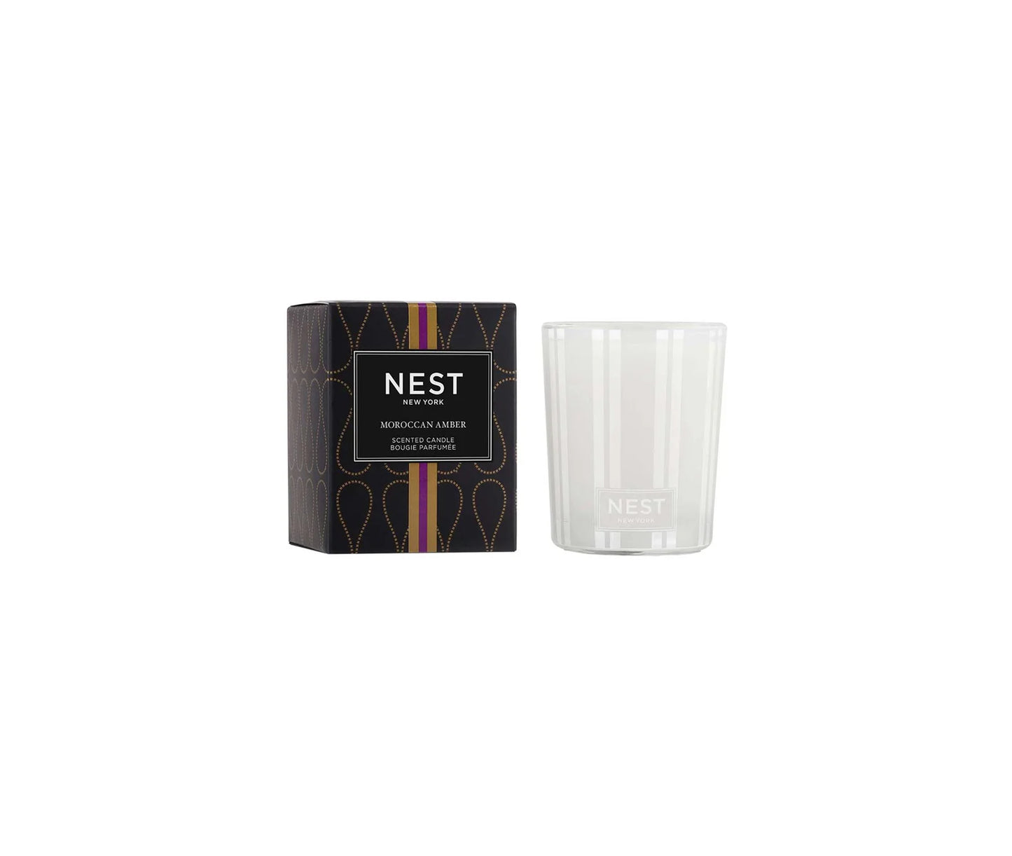 Moroccan Amber Votive Candle Woody