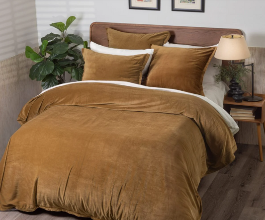 Tahoma Duvet Cover-Ochre : Queen
