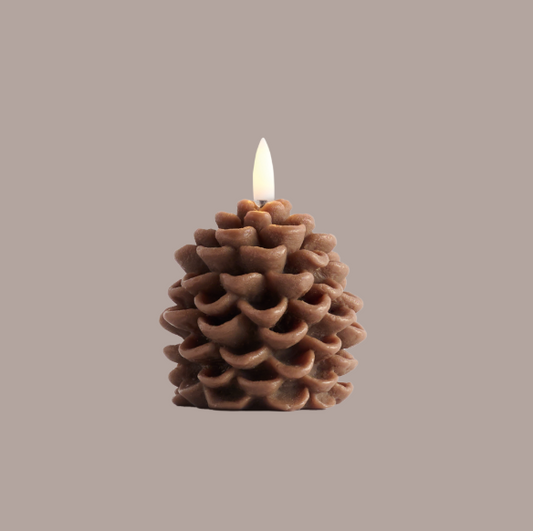 LED Pinecone Candle