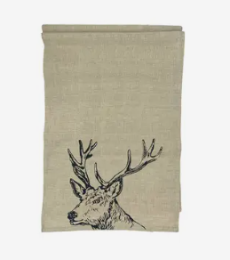 Stag Linen Table Runner-Linen