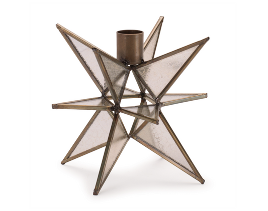 Star Taper Candle Holder 5”