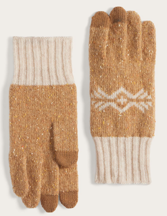 Icon Lamb's Wool Texting Gloves - Tan