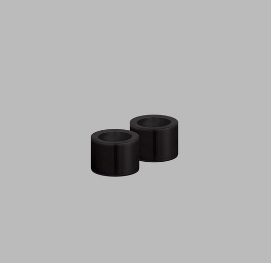 Matte Black Taper Candleholder - 2 Pack