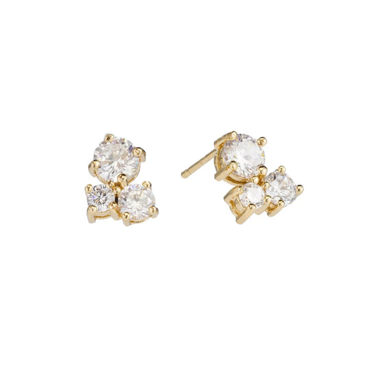 Petite Crystal Post Earings