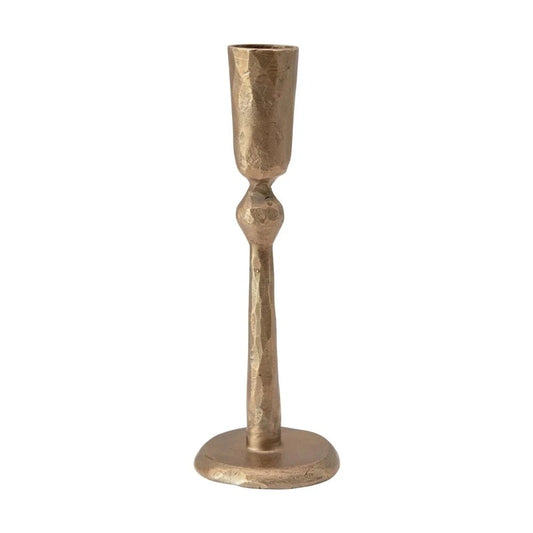 7" Hand-Forged Metal Taper Holder with Antique Finish
