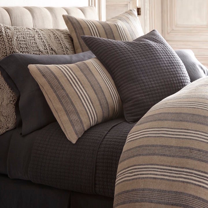 LANGSTON LINEN DUVET COVER, BLUE